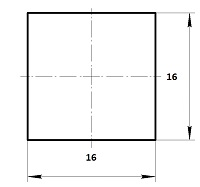 квадрат стальной 16х16